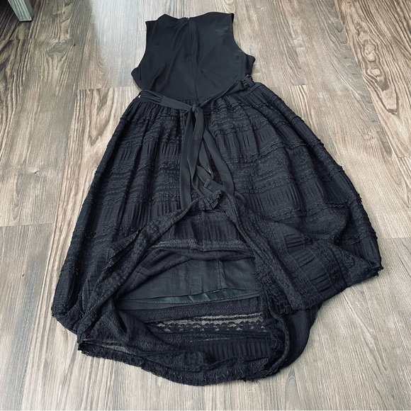 4C Black Lace Belted Midi Dress - Picture 3 of 10